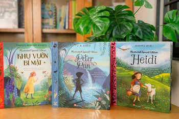 Bộ sách văn học thiếu nhi kinh điển có minh họa. (Ảnh: Đinh Tị Books)