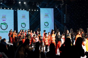 Dàn mẫu nhí của Vietnam Kids Fashion Week 2024. (Ảnh: Ban tổ chức)