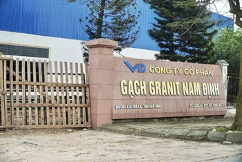 Công ty cổ phần gạch Granit Nam Định bị phạt 350 triệu đồng vì hành vi xả nước thải trái phép.
