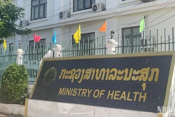 Trụ sở Bộ Y tế Lào. Ảnh: Hải Tiến