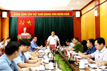 Ban chỉ đạo 389 tỉnh Lạng Sơn họp triển khai công tác ngăn chặn gia cầm nhập lậu.