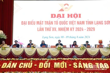 Đại hội đại biểu Mặt trận Tổ quốc Việt Nam tỉnh Lạng Sơn khóa 15, nhiệm kỳ 2024-2029.