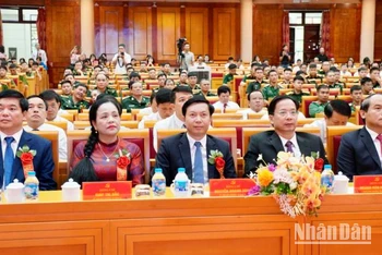 Các đại biểu tham dự lễ tôn vinh Học tập và làm theo tư tưởng, đạo đức, phong cách Hồ Chí Minh.