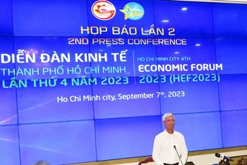 Phó Chủ tịch Ủy ban nhân dân Thành phố Hồ Chí Minh Võ Văn Hoan công bố những thông tin mới về HEF 2023.
