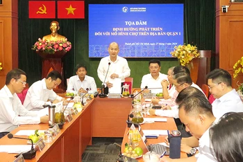 Phó Giám đốc Sở Công thương Thành phố Hồ Chí Minh Nguyễn Nguyên Phương phát biểu tại tọa đàm.