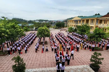 Hoạt động Đội của học sinh Trường trung học cơ sở Tôn Quang Phiệt.