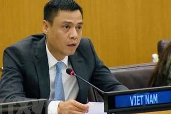 Đại sứ Đặng Hoàng Giang, Trưởng Phái đoàn Thường trực Việt Nam tại Liên hợp quốc. (Ảnh: TTXVN)