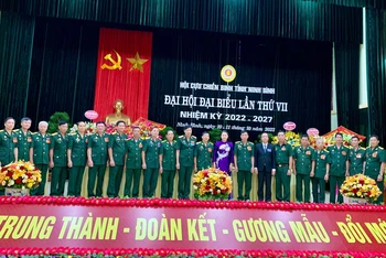 Quảng cảnh Đại hội đại biểu Hội Cựu chiến binh tỉnh Ninh Bình khóa VII.