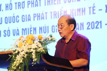 PGS, TS Nguyễn Thế Thịnh, Cục trưởng Cục quản lý Y Dược cổ truyền, Bộ Y tế phát biểu tại hội nghị.