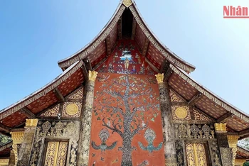 Wat Xiengthong là một trong những ngôi chùa cổ nhất của thành phố Luang Prabang, được xây dựng từ những năm 1559-1560. (Ảnh: QUỐC DŨNG)