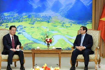 Thủ tướng Phạm Minh Chính tiếp đồng chí Vương Ninh, Ủy viên Trung ương Đảng Cộng sản Trung Quốc, Bí thư Tỉnh ủy Vân Nam.