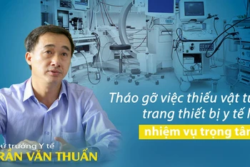 Thứ trưởng Y tế Trần Văn Thuấn: Tháo gỡ việc thiếu vật tư, trang thiết bị y tế là nhiệm vụ trọng tâm