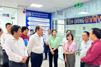 Phó Giáo sư, Tiến sĩ Tăng Chí Thượng tại buổi thăm và làm việc sáng 17/9 tại VNVC quận 8, TP Hồ Chí Minh.