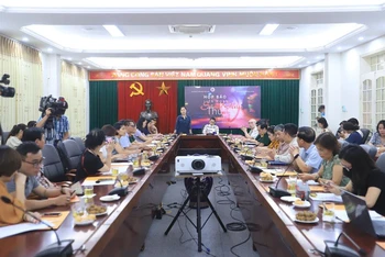 Toàn cảnh cuộc họp báo tại Hà Nội.