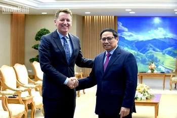 Thủ tướng Phạm Minh Chính tiếp ông Andy Campion, Giám đốc Điều hành Tập đoàn Nike (Hoa Kỳ).