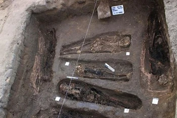 Một ngôi mộ cổ được phát hiện. (Nguồn: english.ahram.org.eg)