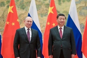 Tổng thống Nga Vladimir Putin và Chủ tịch Trung Quốc Tập Cận Bình. (Nguồn: TASS)
