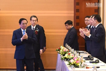 Thủ tướng Phạm Minh Chính đến dự Hội thảo kinh tế cấp cao nhân kỷ niệm 50 năm thiết lập quan hệ ngoại giao giữa Việt Nam-Nhật Bản.