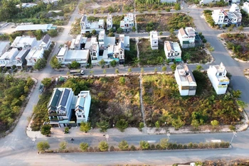 Một góc dự án khu dân cư và tái định cư phường Phước Tân đang được Công an tỉnh Đồng Nai điều tra, sau khi Thanh tra Chính phủ có kết luận, chỉ ra hàng loạt sai phạm.