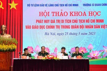 Hội thảo khoa học: “Phát huy giá trị di tích Chủ tịch Hồ Chí Minh vào giáo dục chính trị trong Quân đội nhân dân Việt Nam”.