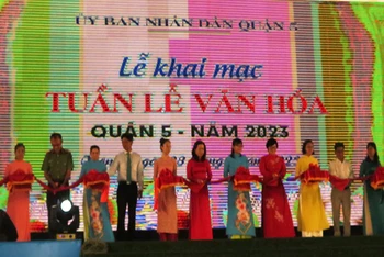 Lễ khai mạc Tuần lễ văn hóa quận 5 năm 2023.