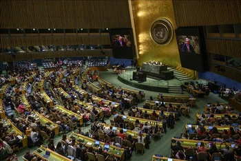 Quang cảnh phiên họp Đại hội đồng Liên hợp quốc ở New York, Mỹ. (Ảnh tư liệu: AFP/TTXVN)