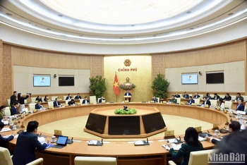 Quang cảnh phiên họp Chính phủ thường kỳ tháng 1.