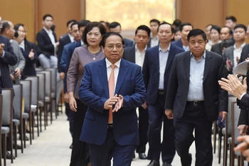 Thủ tướng Phạm Minh Chính cùng các đại biểu dự Hội nghị.