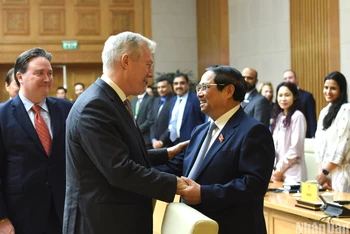 Thủ tướng Phạm Minh Chính tiếp các doanh nghiệp của Hội đồng Kinh doanh Hoa Kỳ-ASEAN.