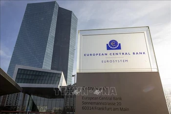 Trụ sở Ngân hàng Trung ương châu Âu (ECB) tại Frankfurt am Main, Đức. Ảnh: AFP/TTXVN