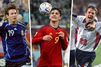 Messi, Gavi, Owen - 3 trong số những cầu thủ trẻ nhất ghi bàn tại World Cup.