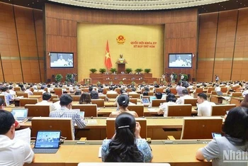 Quang cảnh phiên họp của Quốc hội ngày 1/6/2023. (Ảnh: THỦY NGUYÊN)