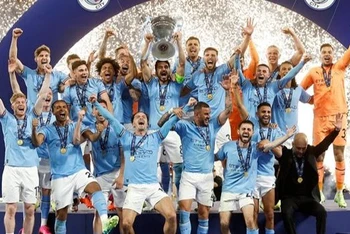 Manchester City lần đầu vô địch Champions League, giành cú ăn ba lịch sử. (Nguồn: UEFA)