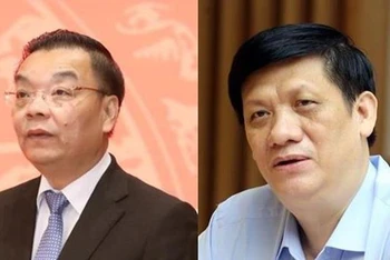 Truy tố hai cựu Bộ trưởng Chu Ngọc Anh (trái) và Nguyễn Thanh Long. (Nguồn: TTXVN)