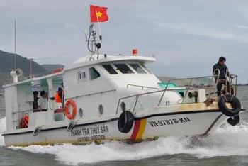 Khu vực các tỉnh Phú Yên, Khánh Hòa, Ninh Thuận, Bình Thuận những ngày qua biển động, khó khăn cho công tác tìm kiếm tàu cá mất tích. (Ảnh minh họa)