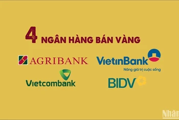 [Infographic] Thời gian, địa điểm 4 ngân hàng bán vàng trực tiếp cho người dân