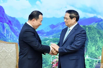 [Ảnh] Thủ tướng Phạm Minh Chính tiếp Bộ trưởng Thanh tra Campuchia