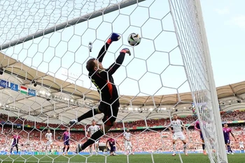 Đức là đội đầu tiên có vé vào vòng loại trực tiếp EURO 2024. (Ảnh: Reuters)