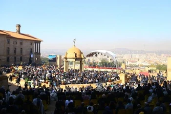 Quang cảnh buổi lễ nhậm chức của ông Ramaphosa. (Ảnh: TTXVN)