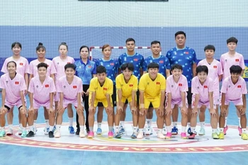 Các thành viên Đội tuyển futsal nữ Việt Nam. (Ảnh: VFF)