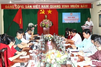 Quang cảnh buổi họp báo.