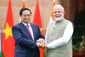 Thủ tướng Phạm Minh Chính và Thủ tướng Narendra Modi.