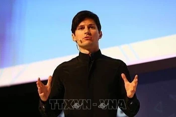 Tỷ phú sáng lập Telegram Pavel Durov phát biểu tại một hội nghị ở Barcelona, Tây Ban Nha ngày 23/2/2016. (Ảnh: Getty Images/TTXVN)