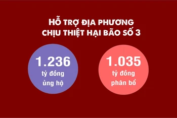 [Infographic] Chi tiết phân bổ 1.035 tỷ đồng hỗ trợ các địa phương chịu thiệt hại do bão số 3