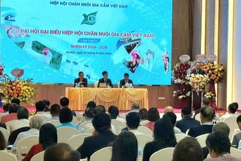 Quang cảnh Đại hội đại biểu Hiệp hội Chăn nuôi gia cầm Việt Nam lần thứ V, nhiệm kỳ 2024-2029.