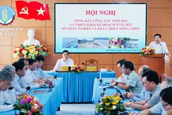 Quang cảnh buổi hội nghị. (Ảnh: NGUYỄN TRUNG)