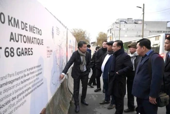 Đoàn công tác tỉnh Long An đã khảo sát dự án Metro Grand Paris Express.