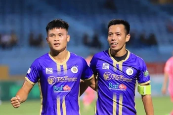 Tuấn Hải ghi bàn duy nhất cho Hà Nội FC. (Ảnh: Thethao247)
