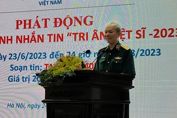 Trung tướng Hoàng Khánh Hưng phát động Chương trình nhắn tin Tri ân liệt sĩ - 2023.