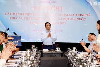Thủ tướng Phạm Minh Chính dự Hội nghị đẩy mạnh triển khai công tác ngoại giao kinh tế phục vụ phát triển kinh tế-xã hội đất nước 6 tháng cuối năm 2023. 